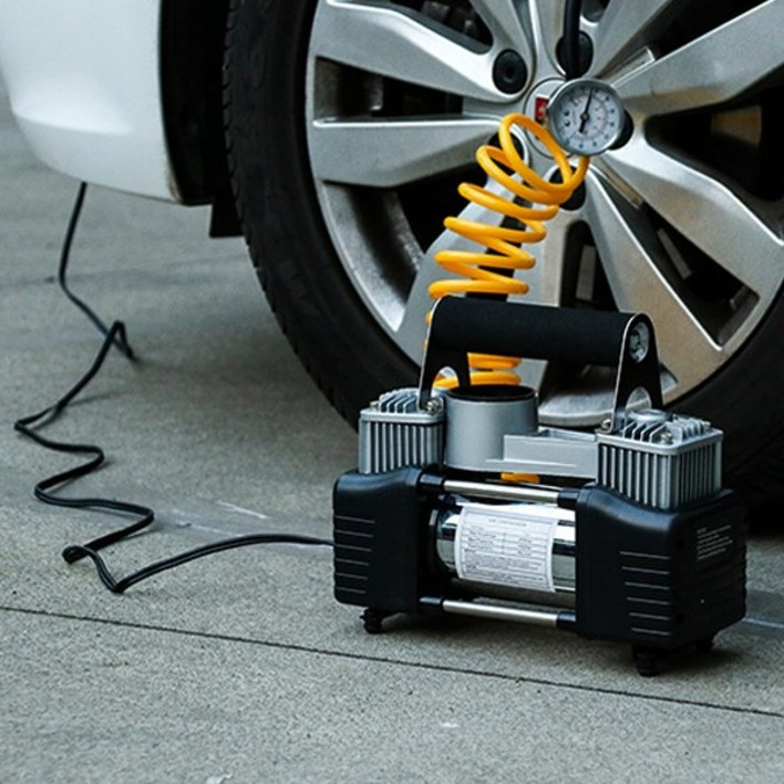 차량 가정용 에어컴프레셔 매트 타이어 공기주입 12V, 01. (25 Amp), 1개 abc타이어