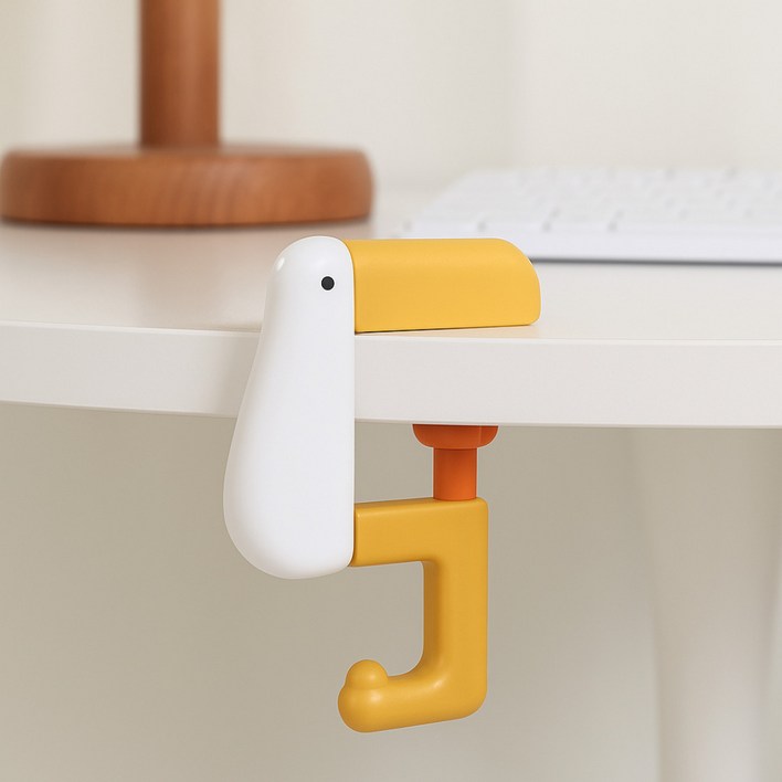 생활해랑 귀여운 오리 책상 가방걸이