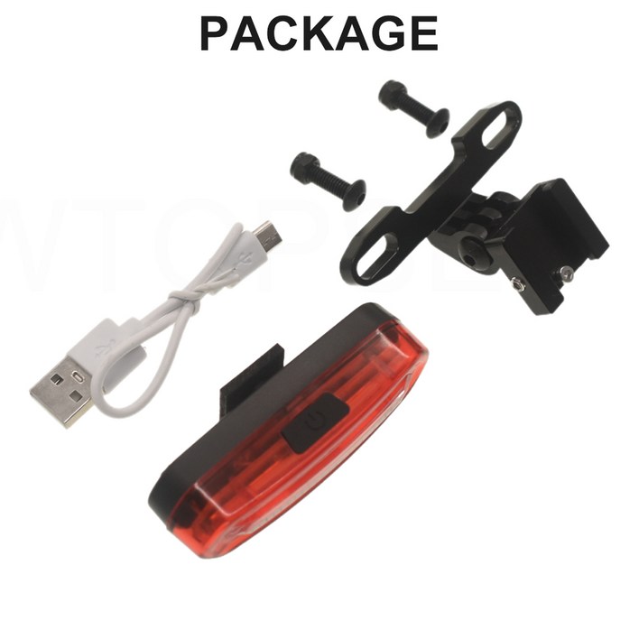 TWTOPSE 자전거 랙 라이트 세트 Brompton 접이식 A C P T 라인  표준 후면 홀더 50 루멘 USB 미등