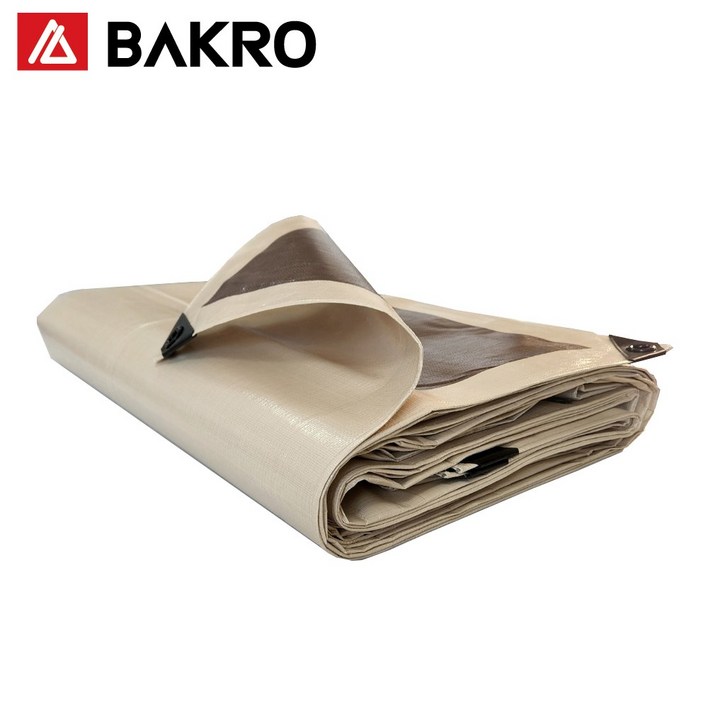 두꺼운 텐트 방수포 양면코팅 캠핑방수포 타포린, 베이지브라운