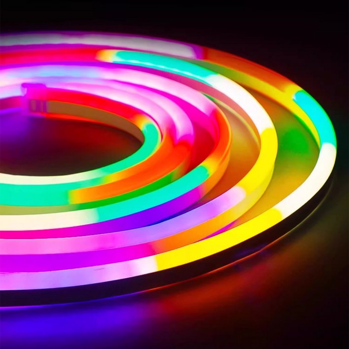 사는잼 LED 논네온 플렉시블 라인조명 DC5V 파노라마 네온플렉스 RGBIC USB
