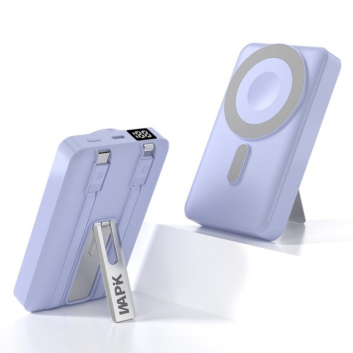 고속 무선충전 맥세이프 보조배터리 M6 10000mAh PD22.5W QC3.0 기내용, 블루, M6