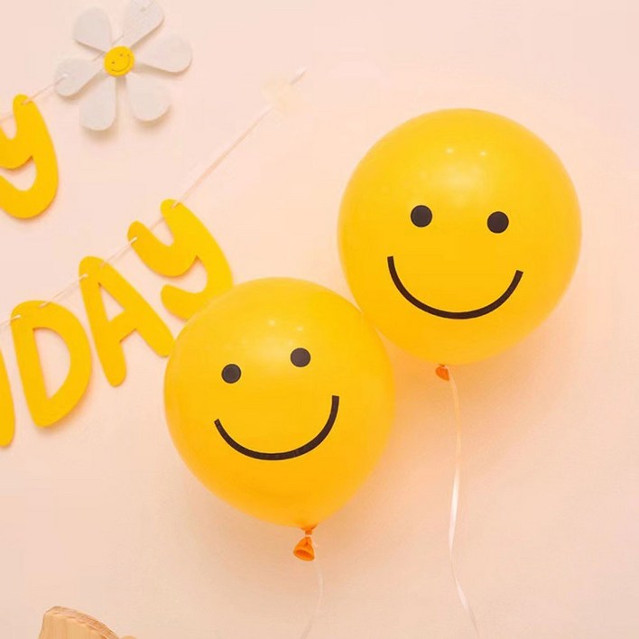 [티케이샵] 스마일 풍선 기념일 파티용품 홈파티