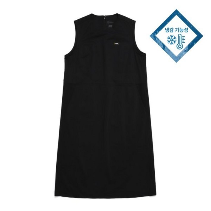 백화점매장판 내셔널지오그래픽 N242WOP970 여성 쿨링 원피스 CARBON BLACK 스커트