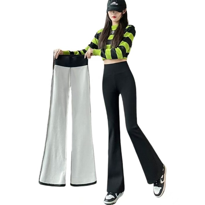 JoYouth  여성 스판 조깅 레깅스 기모 밴딩 부츠컷 팬츠