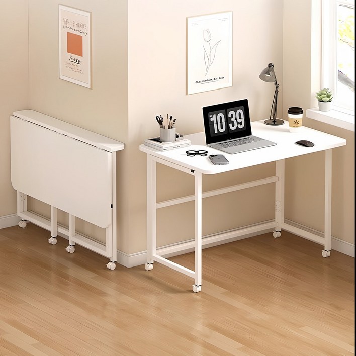 Bornoon 이동식 듀엘 접이식 책상 다용도테이블, 120cm