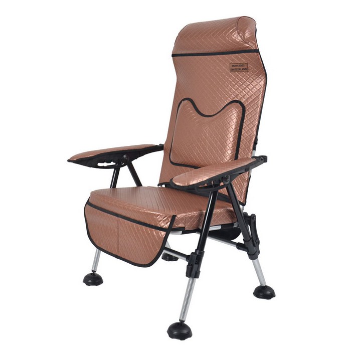 몽크로스 일반 낚시의자 엠보쿠션 접이식 의자 MCCS230, 1개, 샤이니골드MCCS230G