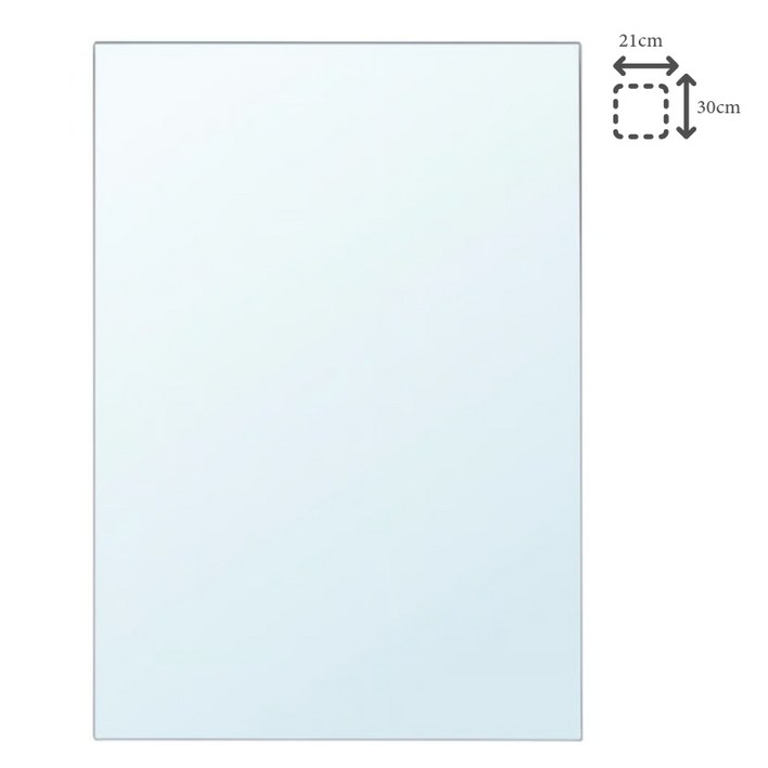 이케아 거울 유리 접착식 벽부착 21x30 프레임별도 뢴소스
