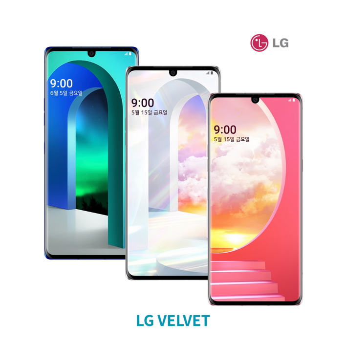LG 벨벳 공기계 128GB G910N SKT LGT 알뜰폰 무약정 유심기변