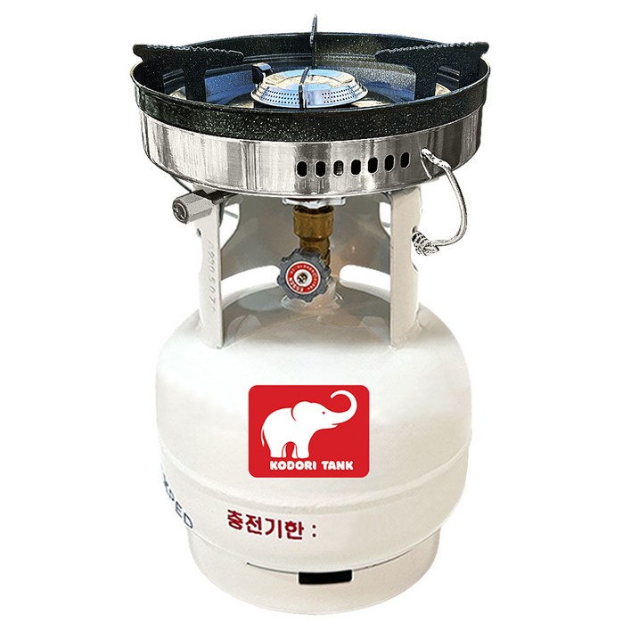 고화력 해바라기버너 코돌이탱크 LPG 3kg 고화력 버너세트, 3kg+바람막이일체형코돌이버너(55), 1세트