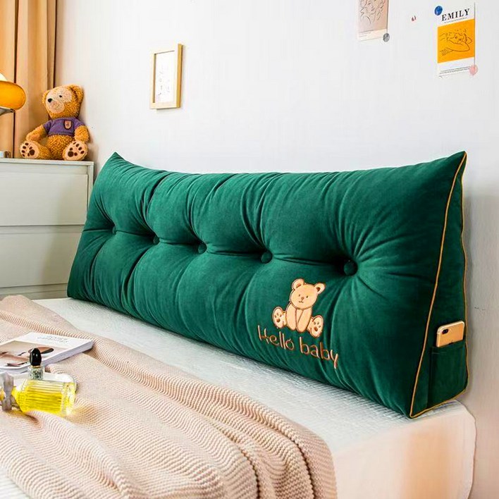 domiheat 등쿠션  삼각 쿠션 허리 등쿠션 쇼파 침대 등받이