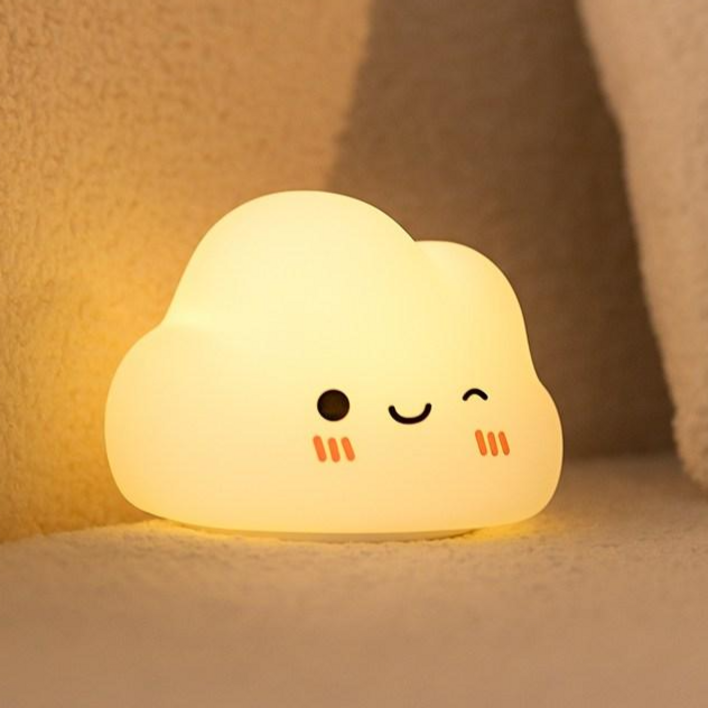 Fowod 클라우드 LED 무드등 침실 수면등 취침등 생일 집들이 선물, 흰색