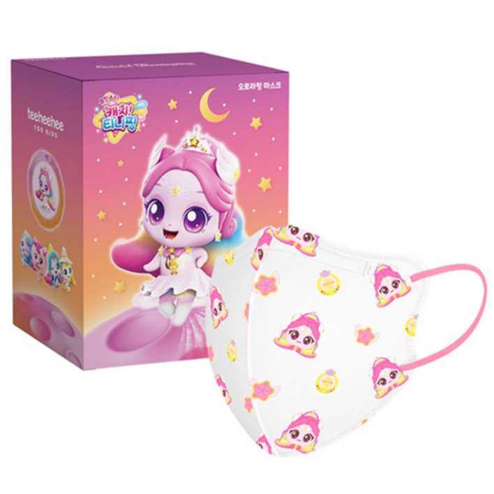 티히히 키즈 캐치티니핑 S5 캐릭터 마스크 아동용 소형 M