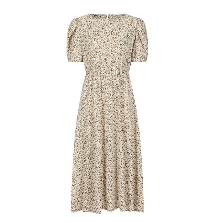 레코브    플라워 퍼프 반팔 원피스 LC31C7OP540X