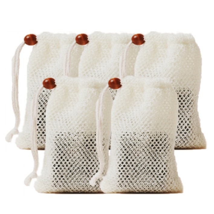 565도 밤부(대나무) 버블 메쉬 고급 비누망 84 x 45mm 풍성한 거품 깔끔한 클렌징 비누 관리