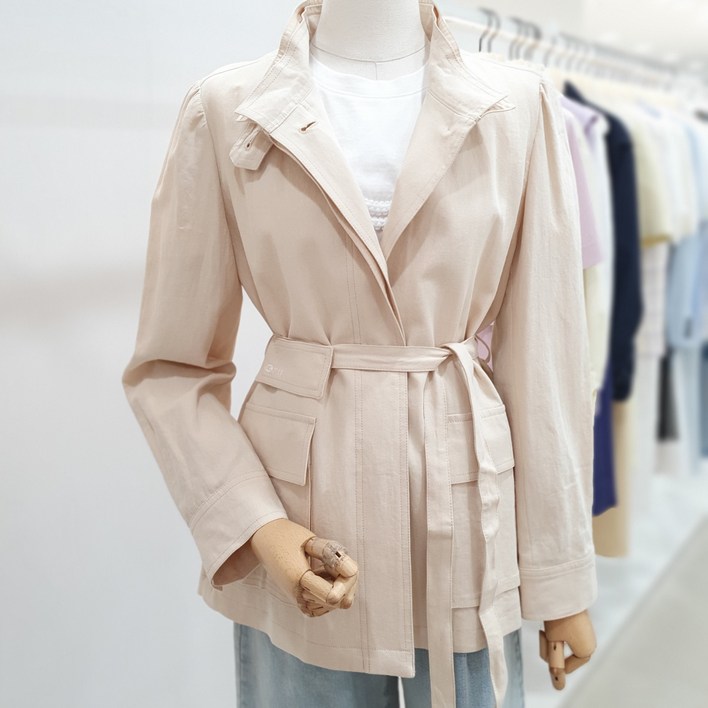 잇미샤 하이넥 벨티드 자켓 ITP4WJK760CA 849824