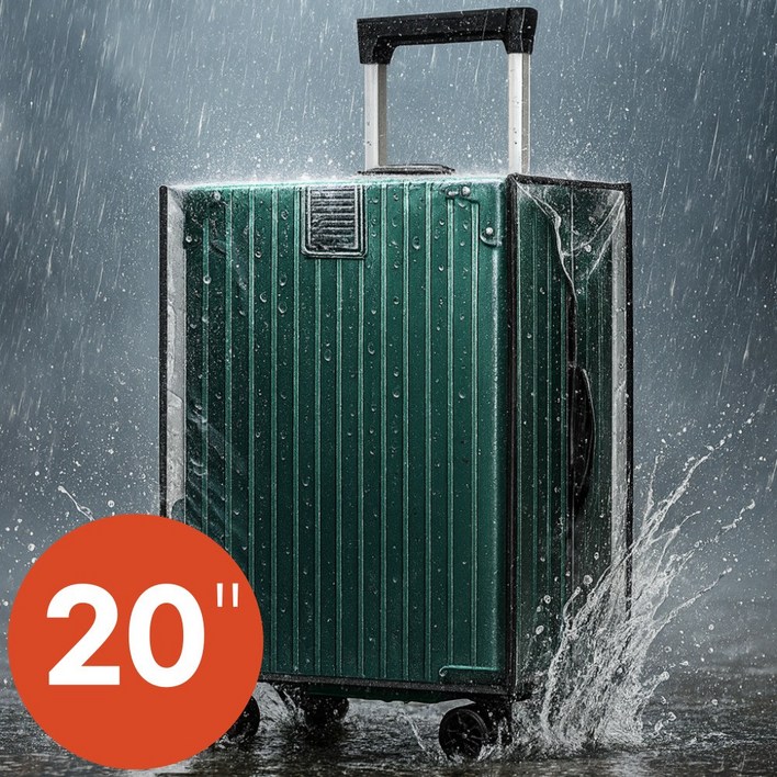 엑스쉴드 방수 풀커버 캐리어 보호 케이스 투명 PVC 휠커버 증정