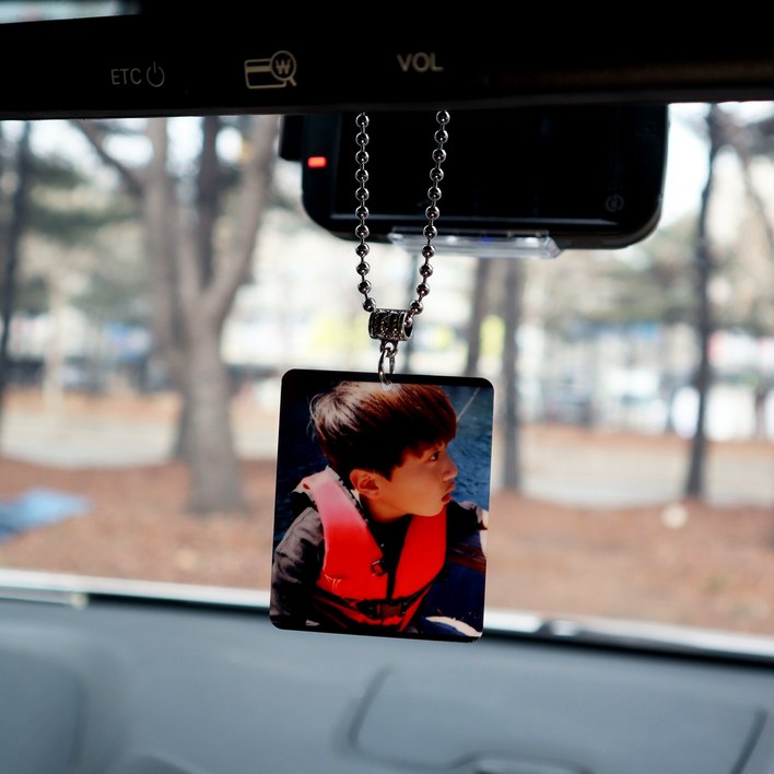 차량용사진액자 자동차액자 차량액자 룸미러사진걸이 차량용사진걸이
