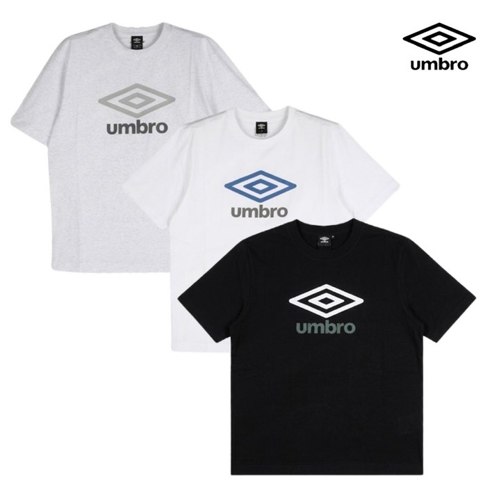 엄브로 26SS 매장판 남녀공용 에센셜 빅로고 반팔 티셔츠 UR123CRS18