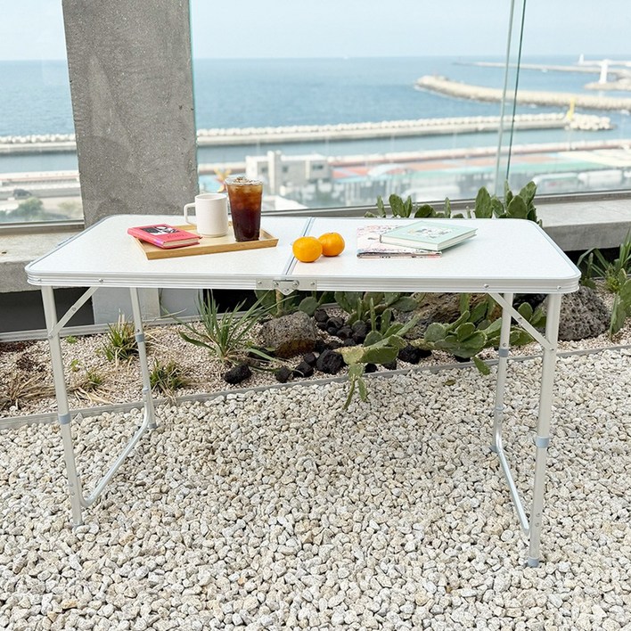쿠웅샵 캠핑테이블대 120x60x55 62 70cm 3단폴딩 가운데 구멍 없음X, 단일 색상