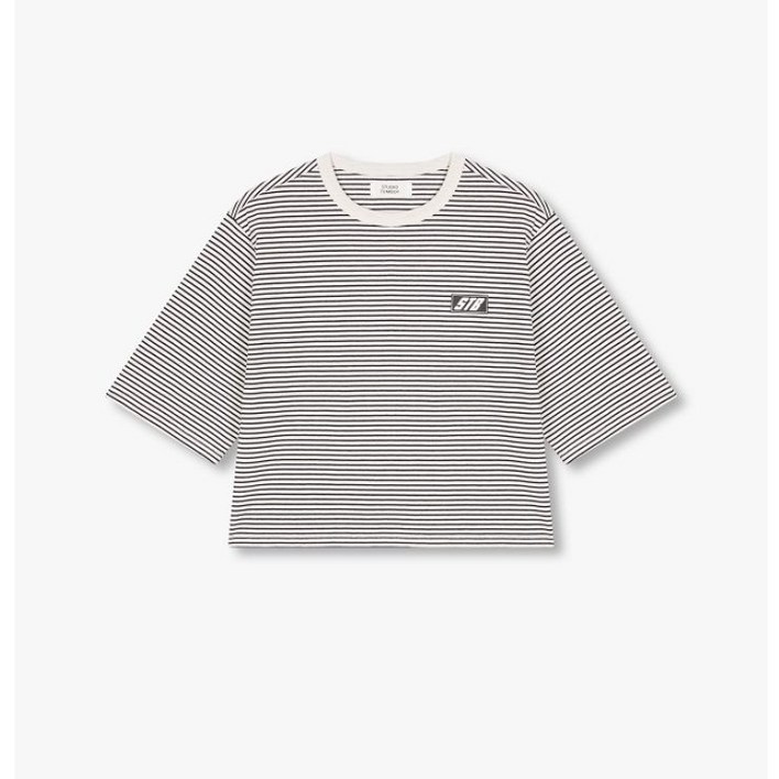 백화점 정품 스튜디오 톰보이 반팔티셔츠 스트라이프 반팔 티셔츠 9175222993