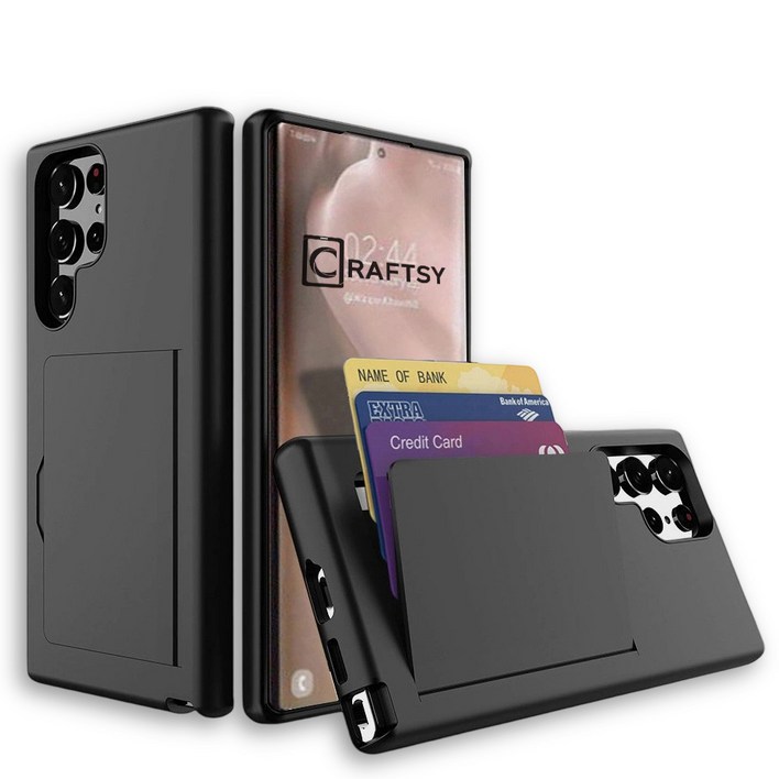 Craftsy 삼성 S21/S22/S23/S24/S25 시리즈 폰케이스 카드지갑 3장수납 케이스