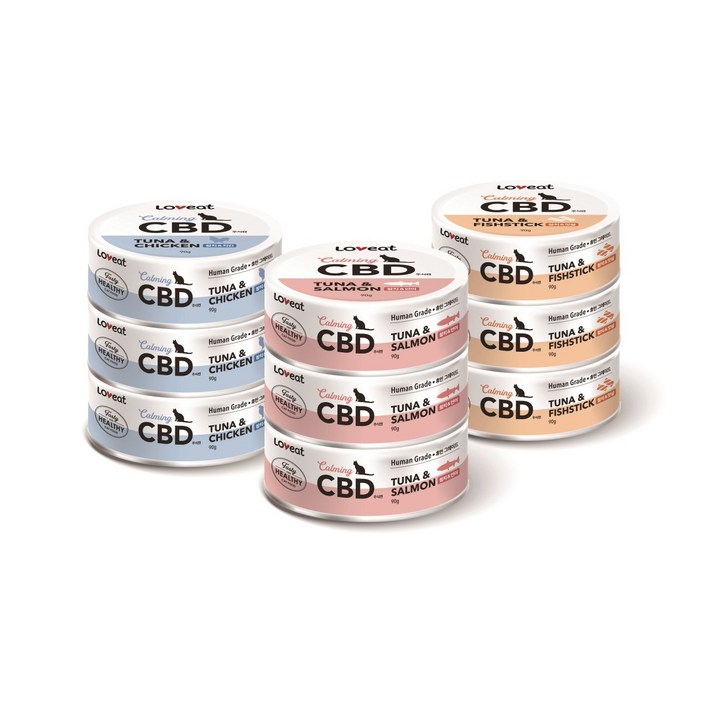 사조 러브잇 CBD 고양이 주식캔, 24개, 90g, 흰살참치연어 12개  흰살참치맛살 12개
