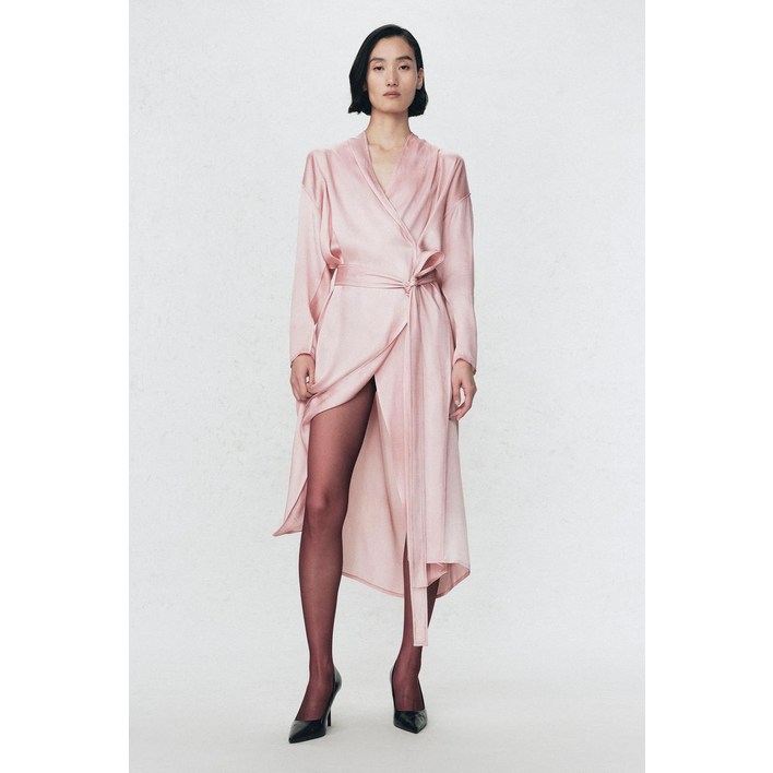 ZARA SOSHIOTSUKI X ZARA 새틴 벨트 원피스  로즈핑크