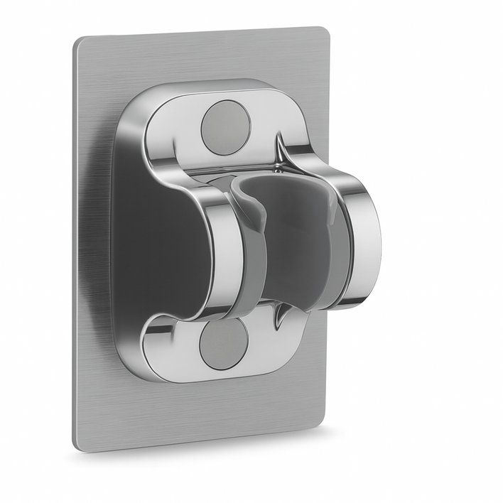 브리준 강력접착 샤워기거치대 무타공 각도조절, 그레이+그레이