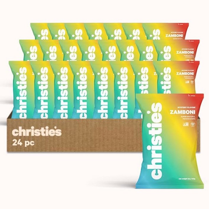 크리스티 칩스 달콤하고 매콤한 하바네로  슈퍼 내추럴 감자 칩 대추, 정제 설탕 없음, 비건, 글루텐 프리, 천연 고메 스낵과 대담하고 킥 100 식물성 1온스 24팩