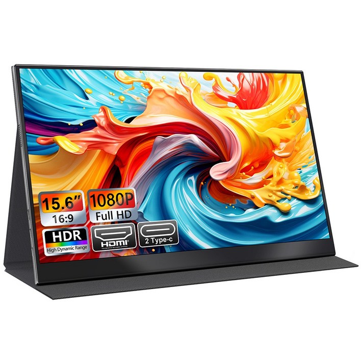 Shipshape FHD 1080P 15.6인치 DEX 포터블 모니터, W156U2, 39.62cm