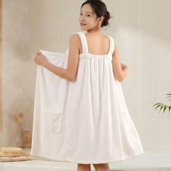 비바프 부드러운 도톰한 여성 목욕 샤워 가운 타올