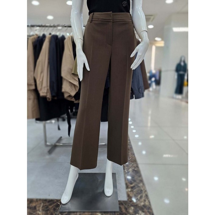 더아이잗 더블 밴드 레귤러핏 슬랙스 팬츠 IR8A0SL011BR10