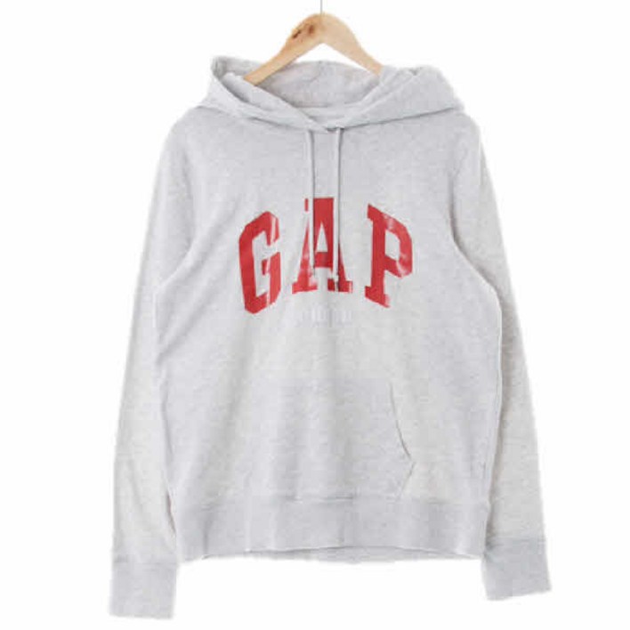 갭 7926 gap 오트밀그레이 면 빅로고후드티 [L]