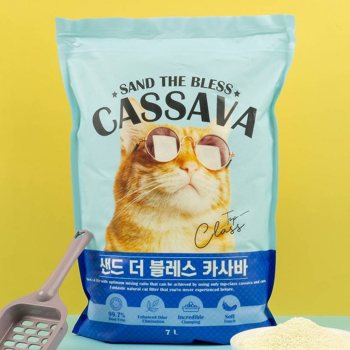 샌드더블레스 카사바 3봉 21L 고양이모래 36,800