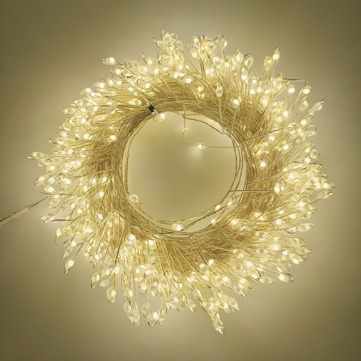 지아이비 DC24V LED 폭죽 와이어 전구 500구, 웜화이트, 1개 지아이비 DC24V LED 폭죽 와이어 전구 500구, 웜화이트, 1개