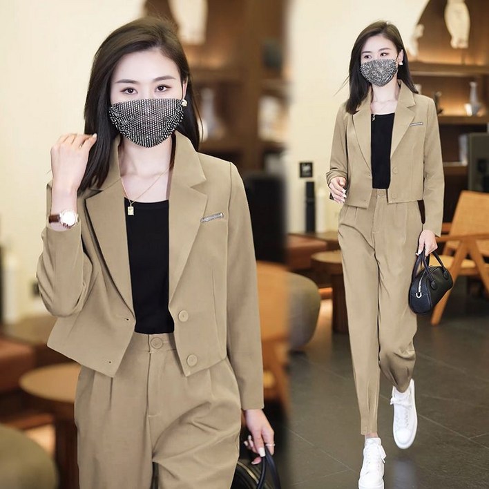 COSYEVNO 오피스룩 춘추복 캐주얼 투피스