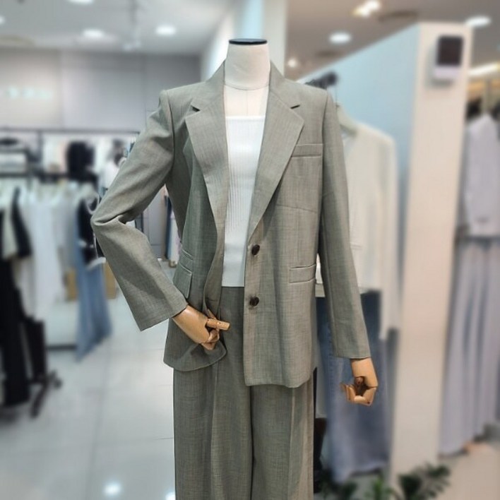 잇미샤 잇미샤  싱글 버튼 셋업 테일러드 자켓ITO8BJK600DG