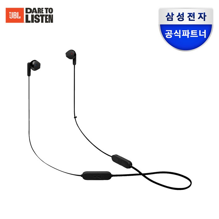 삼성공식파트너 JBL T215BT 무선 블루투스 이어폰, BLK블랙