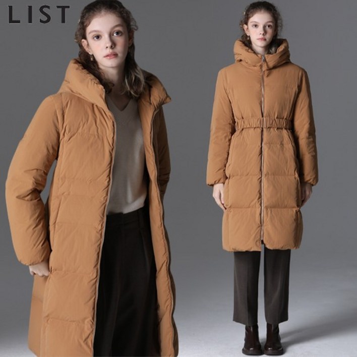 LIST 벨티드 후드 패딩 점퍼 택가격 678000원