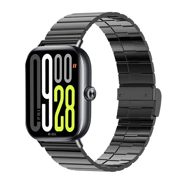 샤오미 레드미워치 6 5  스마트밴드 9 8 프로 호환 스테인리스 메탈 모던 스트랩