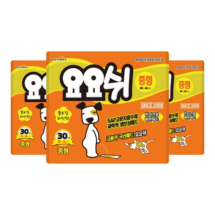 요요쉬 애견 배변패드 플로랄 와인향