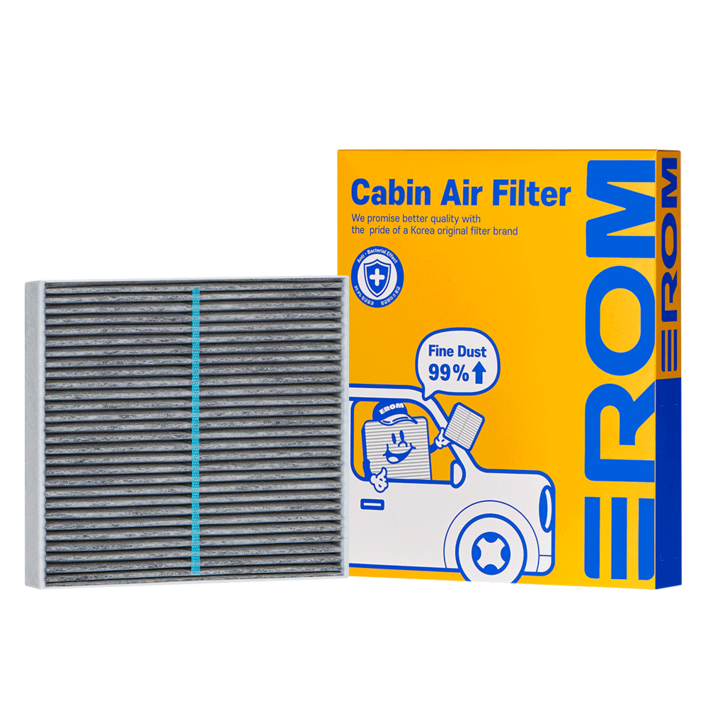 [이롬필터] 자동차 에어컨필터 PM0.3 고중량 활성탄 국내생산(이로움MAX), 1개, 088