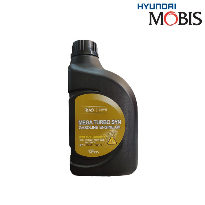 현대모비스 순정 메가 터보 씬 0W30 1L