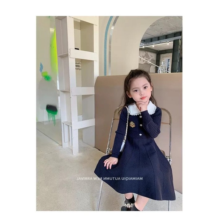 당일발송 학원풍 니트 원피스