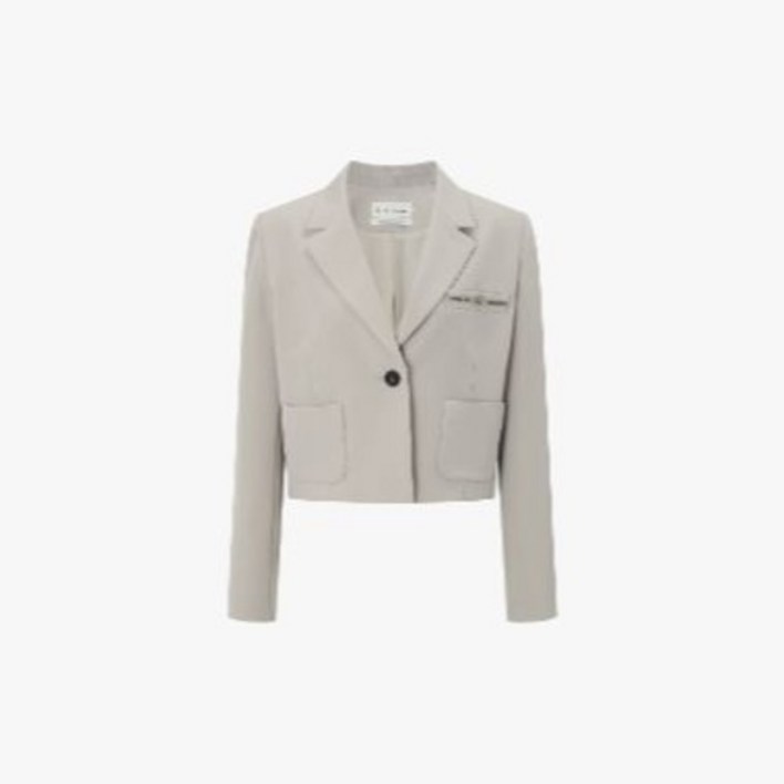 [국내백화점] 잇미샤 크롭 테일러드 자켓 클래식 무드