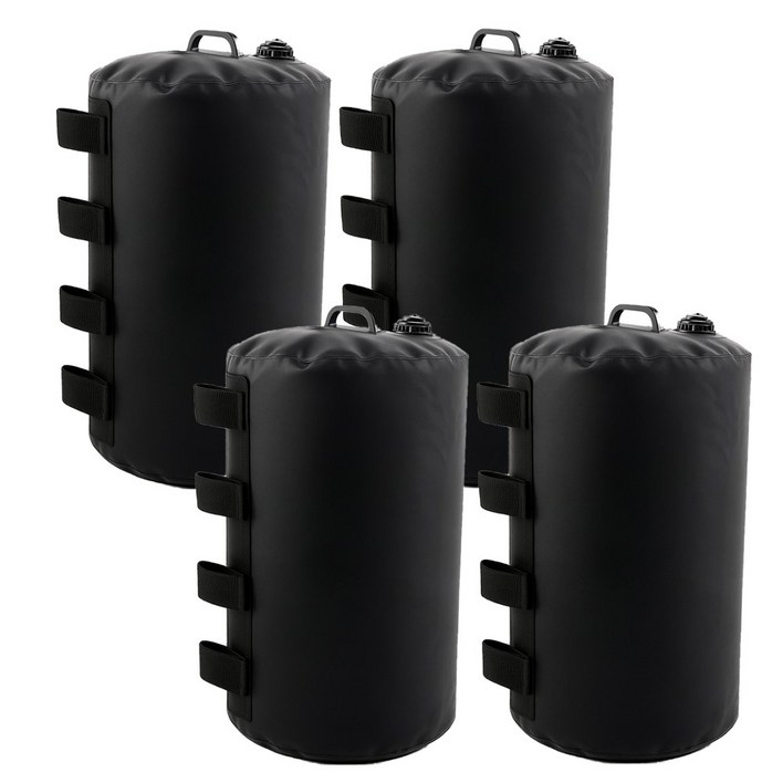 아띠꼴로 강풍에 안전 캠핑 캐노피 천막 텐트 지지대 폴대물백, 4개, 1단, 블랙