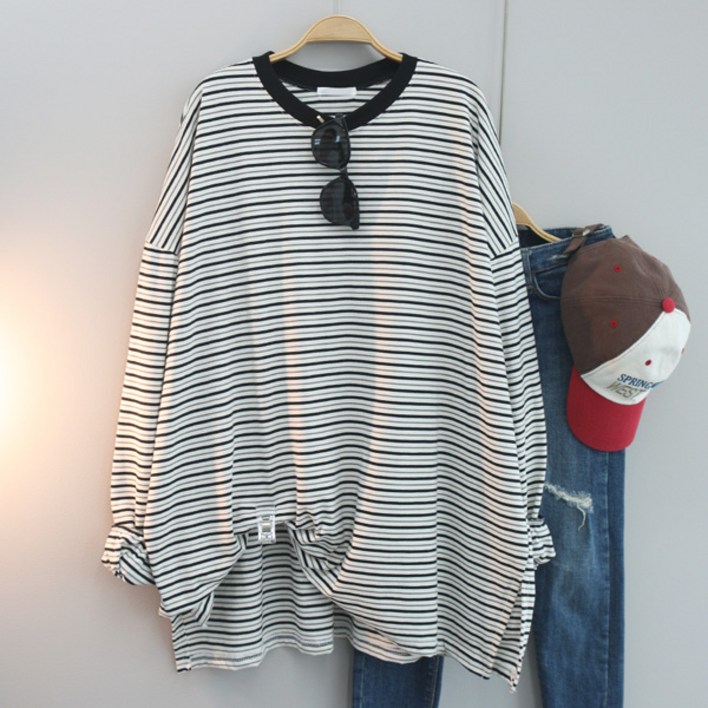 달콩 빅사이즈 루즈핏 맨투맨 봄신상 커플룩 쏠라단가라빅오버핏롱티