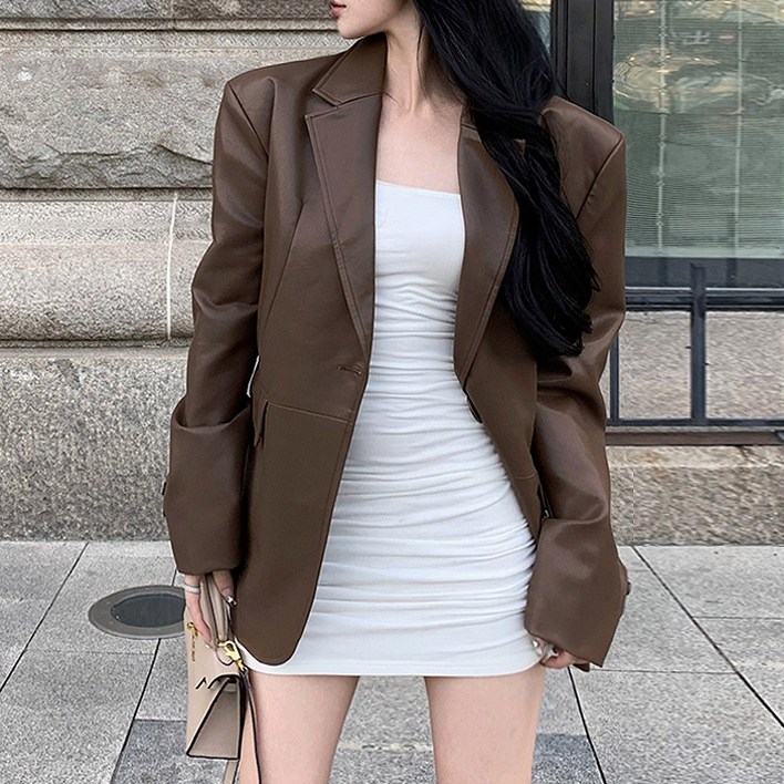대박난박양 레더 베이직 자켓 대박난박양 레더 베이직 자켓