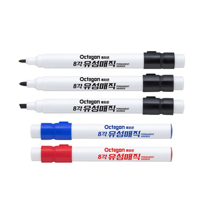 코리아스퀘어 라인플러스 옥타곤 8각 유성매직